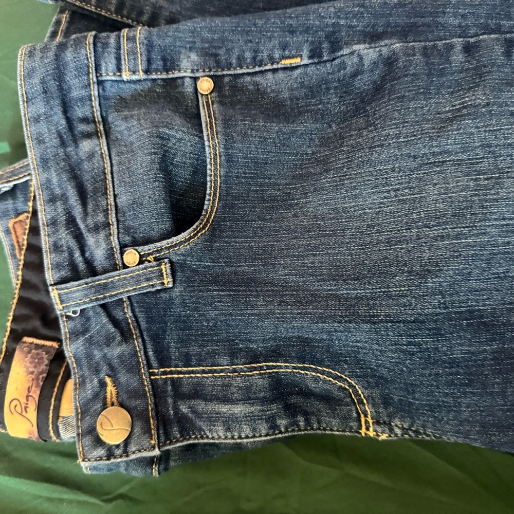 PAIGE Dark Blue Denim Jeans
